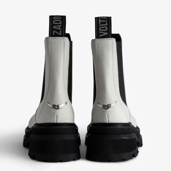 NEW IN BOX - Zadig & Voltaire Ride Chelsea Boots Color ICE size 37 - Picture 5 of 11